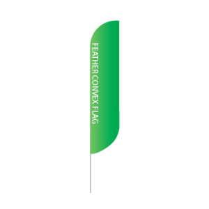 Medium Feather Print Thru Advertising Flag