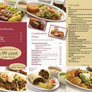 1000 8.5" x 11" Full Color Menus / Brochures 100lb Gloss Book