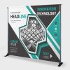 8'H x 9'W Backdrop Stand With Banner